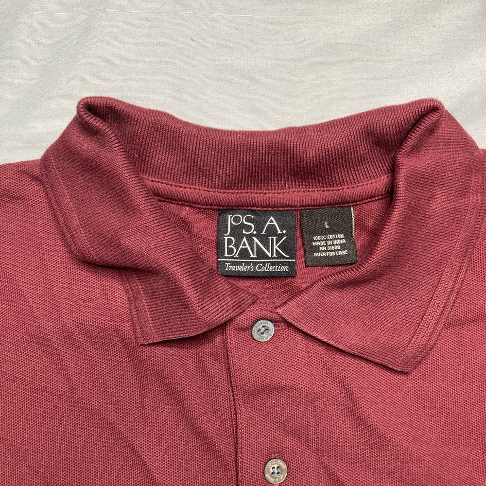 Jos. A. Bank Rich Burgundy Polo Shirt - Picture 3 of 9